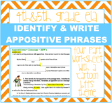 Appositive Phrases Worksheet, Language Standards, Using Commas
