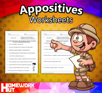 Preview of Appositive Phrases Worksheets