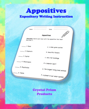 Appositives Hochman Method Aligned Resource For Elementary School