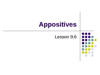 Preview of Appositives Interactive Powerpoint Lesson