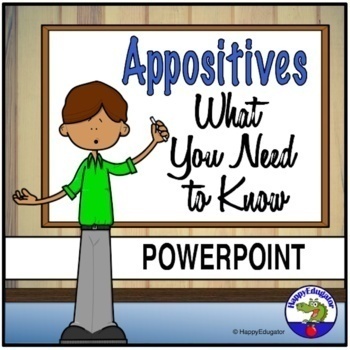 Preview of Appositives PowerPoint with Appositive Phrases