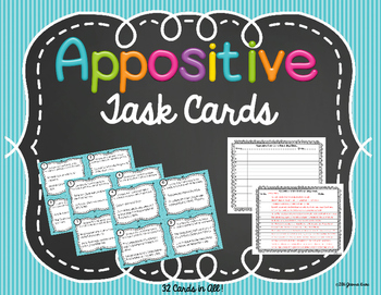 Preview of Appositives Task Cards