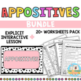Appositives | The Writing Revolution®  | BUNDLE worksheets