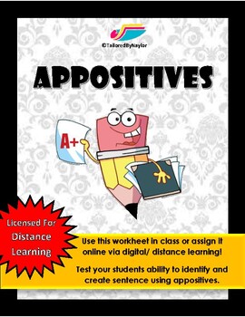 Preview of Appositives Worksheet