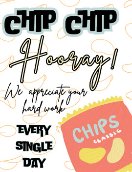 Preview of Staff Appreciation Flyer: Snacks or Chips