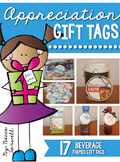 Appreciation Gift Tags {Beverage Themed Gift Tags}