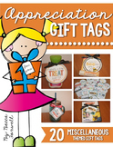 Appreciation Gift Tags {Miscellaneous Themed Gift Tags}
