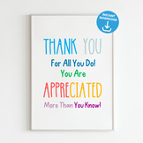 Appreciation Gift Wall Art, Classroom Decor Quote, Inspira