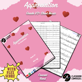 Preview of Appreciation | Grade 0.5 Sheet Music | Flex Concert Band