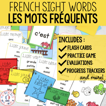 Preview of Les mots fréquents / les mots usuels (FRENCH High Frequency Words / Sight Words)