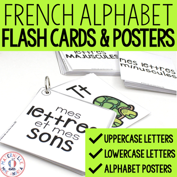 French Alphabet Flash Cards Posters Cartes Eclairs Et Affiches D Alphabet