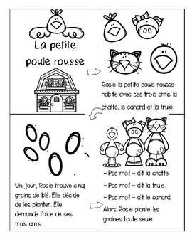 Apprentissage à distance: La petite poule rousse by Madame Deschenes