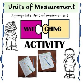 Preview of Appropriate Measure Matching Activity