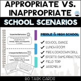 Appropriate vs. Inappropriate Behaviors: Around the School