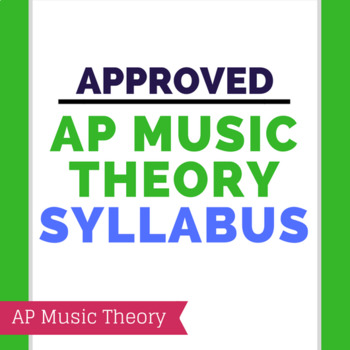 Preview of Approved AP Music Theory Syllabus