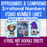 Approximate & Compare Irrational Numbers Pixel Art Google Sheets