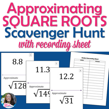 Preview of Approximating Square Roots Scavenger Hunt Activity