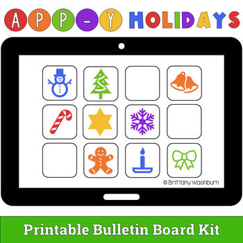 Preview of Appy Holidays Bulletin Board for the Computer Lab