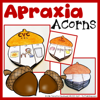 Preview of Apraxia Acorns: Acorn Craft for Apraxia