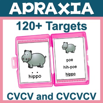 Apraxia & Articulation CVCV and CVCVCV Flashcards