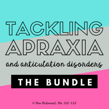 Preview of Apraxia Treated Step by Step BUNDLE  -  4 EPB Resources to Tackle Apraxia
