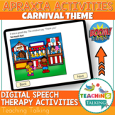 Apraxia Boom Cards Carnival Theme - Distance Learning Spee