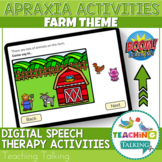 Apraxia Boom Cards Farm Theme - Distance Learning Speech Therapy