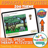 Apraxia Boom Cards Zoo Theme - Distance Learning Speech Therapy