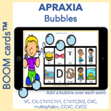 Childhood Apraxia of Speech Bubbles BOOM CARDS & PRINTABLE PDF