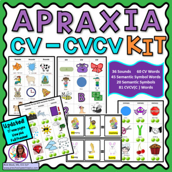 Preview of Apraxia CV-CVCV Kit Updated