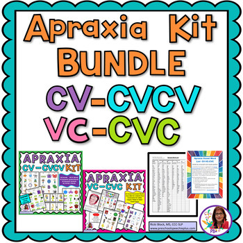 Preview of Apraxia Kit BUNDLE CV-CVC  VC-CVC
