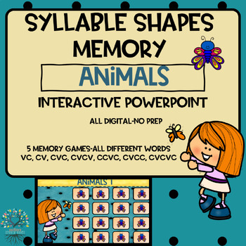 Preview of Apraxia Memory Interactive Powerpoint-Animals