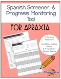Apraxia Screener & Progress Monitoring Tool - Spanish