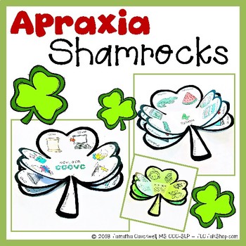 Preview of Apraxia Shamrocks: Speech and Language Shamrock Crafts