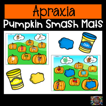 Preview of Apraxia Speech Therapy Pumpkin Smash Mats