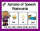 Apraxia of Speech Flashcards: 208 Cards for CV, VC, CVC, C