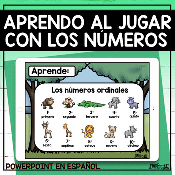 Preview of Aprendo al jugar con los números | Spanish PowerPoint