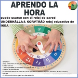 Preview of ESPAÑOL - Aprendo la hora - Montessori clock and Task cards