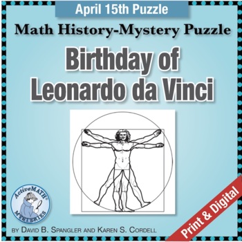 Preview of April 15 Math & Art Puzzle: Leonardo da Vinci | Daily Mixed Review
