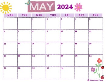 April 2023 Calendar (Digital, Printable) by EducationalFinds | TPT