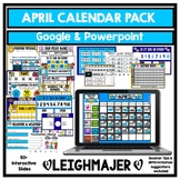 April 2024 Google and PowerPoint  Calendar/Morning Meeting