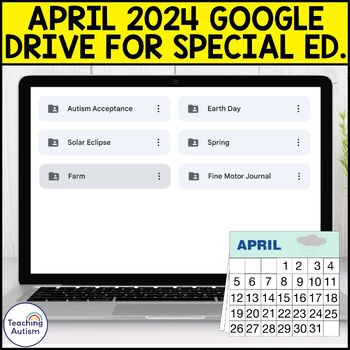 Preview of April 2024 Google Drive Folder for Special Education Teachers