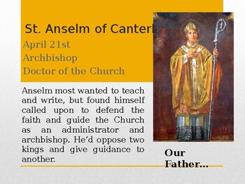 April 21st: St. Anselm by The AI Educator | TPT