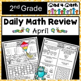 2nd Grade Math Spiral Review Daily Morning Work Packet Spring