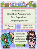April 3rd - Close Read Comprehension Passages with Complex