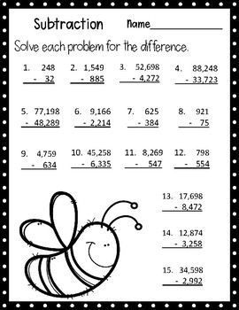 April 3rd Grade Math No Prep Print and Go by Missy LuLu's Teaches Too