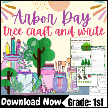 Preview of April Activities - Tree Craft & Writing - Arbor Day Activities - Arbor Day Craft