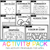 April Activity Packet - Fun Printables for Easter