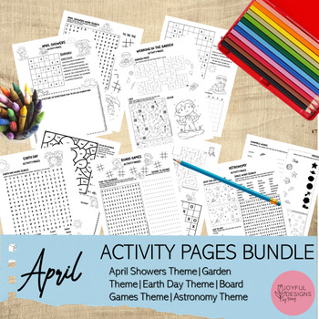 Preview of April Activity Pages BUNDLE