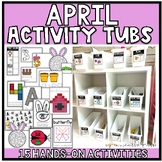 April Activity Tubs Morning Bins Kindergarten Spring